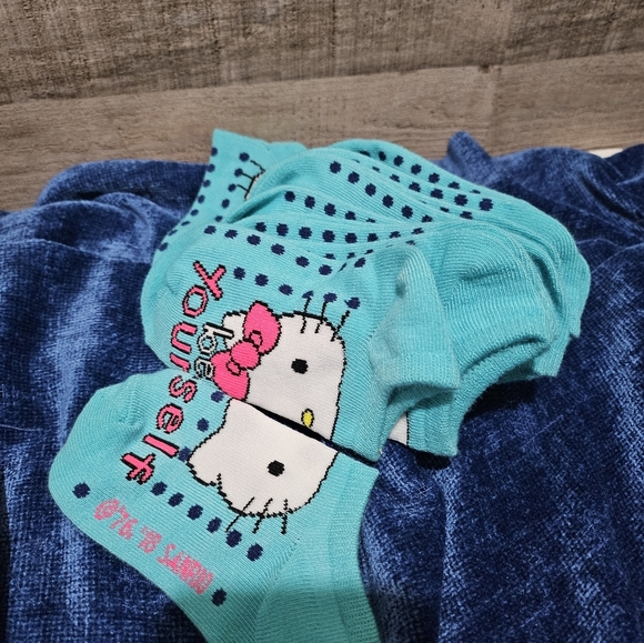 Hello Kitty Girls Kids Socks 6 pack - Picture 5 of 5